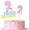 Unicorn Happy 2nd Birthday Cake Decorations Unicorn 2ndBirthday Cake Topper with Unicorn Candle 2,Unicorn Cake Toppers Unicorn 2 Candles for Baby Girls,Kids 2nd Birthday Unicorn Paty Decorations