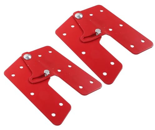 Mikikit 2pcs Folding Ladder Hinge for Attic Ladders Step Attachment Iron Material