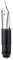 Asvine German Bock #6 Replacement Fountain Pen Nib, Silver Color Extra Fine Point, Equipped with O Rings