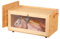 Panera de bambú con tabla de cortar, caja de pan para colgar cuchillos, caja grande para tostadas, pan, panera ventilada para cocina, salón, oficina, comedor