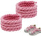Wekuw Cordones para Air Force 1, 1 Par Cordones Gordos Rope Laces 8 mm Redondos Cordones Gruesos Cordones Zapatillas Rosa Cordones Anchos 150 cm para Zapatillas, Zapatos Casuales