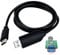 USB to HDMI Adapter with chip 4.92FT Cable，USB 3.0 & 2.0 to HDMI 1080P Video Audio Converter for PC, Laptop to Monitor，HDTV Support Android,XP/7/8/10,MAC OS