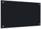 Gecheer Kitchen Backsplash tempered Glass Splashback Heat Resistant Toughened Glass for Kitchen/Cooker Hood Black 70x40 cm Tempered Glass