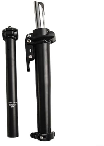 ChicBosom Aluminium-Legierung, 25,4 mm × 25,4 mm, klappbarer Vorbau mit Zähnen, verstellbar, zusammenklappbar, Riser, Vorbau-Set, Fahrradzubehör, Klapprad, Elektrofahrrad, verstellbarer Teleskopvorbau