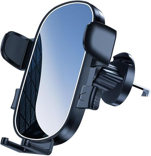 XDDHH Handyhalterung Auto für Audi S4 B6 Quattro Avant Wagon 8E5 2003 2004 2005 2006 Handyhalter Autohalterung Handy Autotelefonhalter Handyhalterungen Auto Zubehör,A/Bright Black