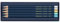 Caran d'Ache Léman Cosmic Blue Metallic Farbstifte 10er Set Geschenk Set mit Premiumkarton, CC1284.024