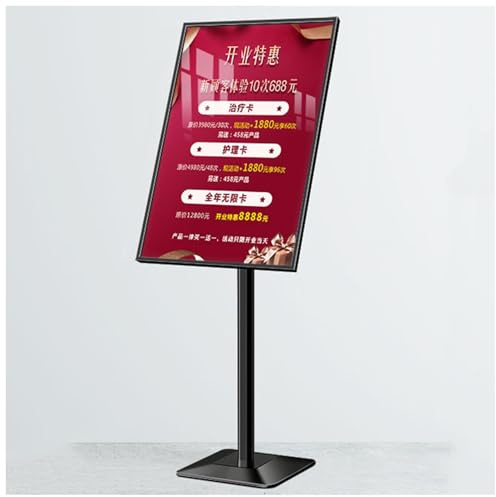 RDCBAU Support d'affiche au Sol, Support d'affichage sur Pied pour extérieur et intérieur, Support d'affiche sur Pied réglable pour école, église, Salon d'affaires, Affichage publicitaire pour supe