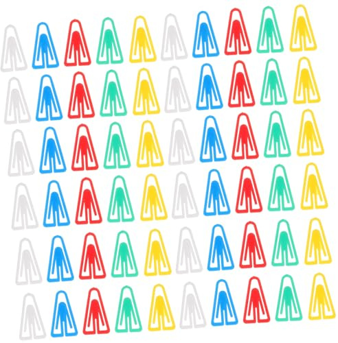 SHINEOFI 100 Stück Bunte Kleine Dreieck Büroklammern Flexible Aktenklammern für Büroorganisation Stabile Papierklammern mit Kreativem Design für Dokumente Kalender und Notizen