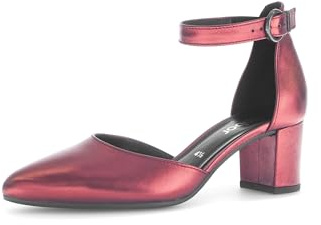 Gabor Damen Riemchen Pumps, Frauen Absatzschuhe,hochhackige Schuhe,stoeckelschuhe,Ausgehschuhe,Abendschuhe,Court Shoes,Cherry,38 EU / 5 UK