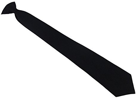 CB4 Accessories Black Clip On Tie (Matte)