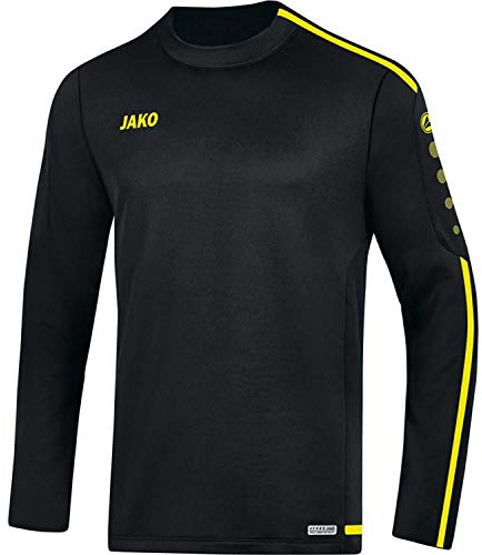 JAKO Kinder Trainingssweat Sweat Striker 2.0, schwarz/neongelb, 128, 8819