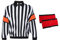 EALER HR200 Ice Hockey Long Sleeve Striped Referee/Umpire Jersey Shirt for Men