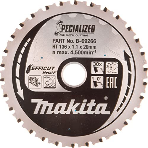 Makita SPECIALIZED Efficut Metal Circular Saw Blade 136mm 30T 20mm