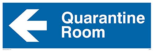 Quarantäne-Zimmer-Schild – Correx gewellter Kunststoff, 5 mm