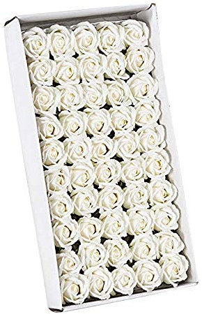 Seife Rose Blume, Blumenduft, Badeseife, Rosenblätter, Pflanzen, ätherisches Öl, Blütenblätter, Hochzeitsfeier, Geschenke (50 Stück) (weiß)