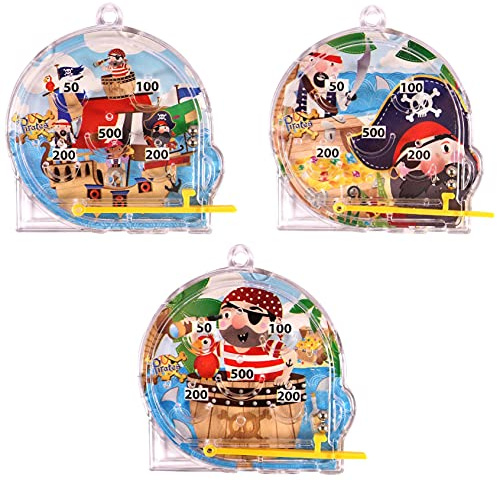 HENBRANDT 10 x Mini-Puzzle mit Piraten-Flippern.