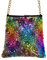 W WIDMANN MILANO Party Fashion 10018 - Tasche Wendepailletten Regenbogen/Gold, Retro, Accessoire, Karneval, Mottoparty