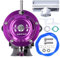 Universal Aluminium Billet Turbo Blow Off Ventil, 2,5-Zoll-Flanschrohr Typ-RS Ablassventil Autozubeh Abblasventil SDD-BOVGRSBL FPG250(violett)