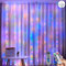 Lezonic Lichtervorhang 3x3m LED Lichterkette,300LEDLichterkettenvorhang mit 8 Modi, IP65 Wasserdicht Deko für Innenbeleuchtung, Partydekoration, Weihnachten, Halloween(Bunt)