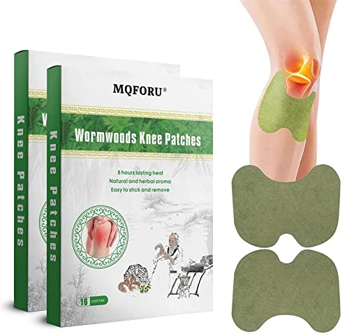 32 Stück Schmerzlinderung Patch, Schmerzlinderungspflaster, Schmerzlinderung Patch, Moxibustion Knie Aufkleber, Knie Schmerzlinderungs Patch schnell wirkend, langlebig für Kniegelenkschmerzen