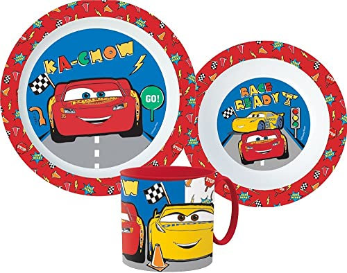Disney Cars Geschirrset Frühstück Kleinkind Besteckset Kindergarten Cartoon