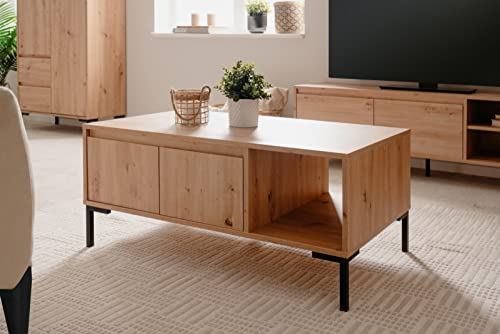 möbelando Couchtisch Korsika in Dekor Artisan Oak. Abmessungen (BxHxT) 100x43x60 cm
