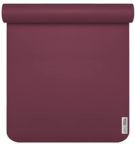 Yogimat® Sun Yogamatte - 6mm Bordeaux - Extrem Rutschfest für Yoga