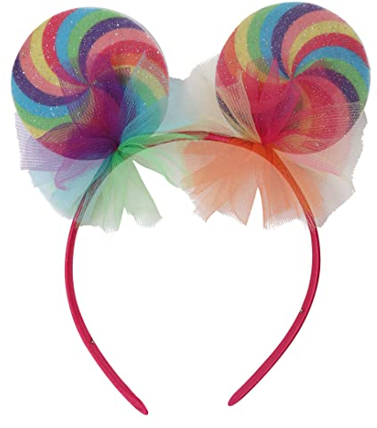 narrenwelt Haarreif Candy Süssigkeit Bonbon Regenbogen Rainbow Party Accessoires Haarschmuck