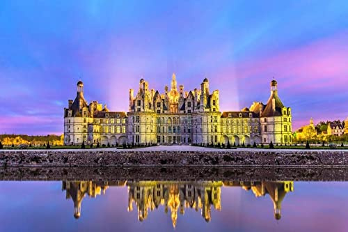 KESIMO Erwachsenenpuzzle 1000 Teile Schloss Chambord 38 * 26cm