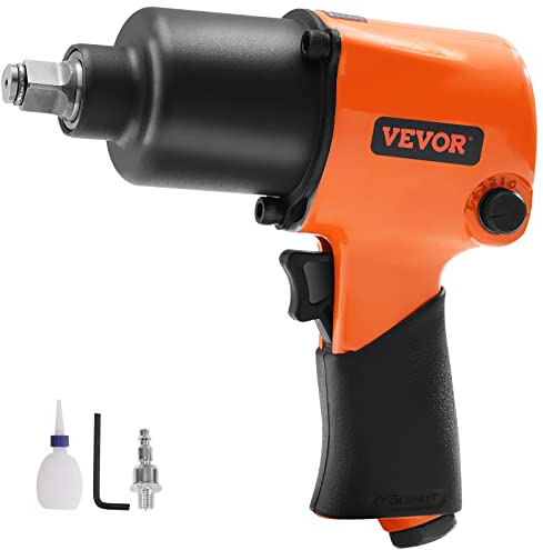 VEVOR Avvitatore Pneumatico a Percussione Quadrato 1,27cm 1193 Nm, Avvitatore Pneumatico a Impulsi Pressione tra 6,2-8,3bar Velocità Max. 7500giri/min per Riparazioni Auto Veicoli da Officina Garage