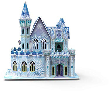 Bauen Sie Ihr eigenes Mini-Eisschloss Frozen Puppenhaus Spaß Montage Kinder Handwerk Handwerk DIY Spielzeug Spielzeug Geschenk Geburtstag Geschenk UK Marke