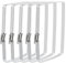 uxcell Rectangular Hose Clamps, 6 x 4 304 Stainless Steel Square Duct Pipe Clamp for Ducting, Securing Hose, Cable and Bridge Project Application, Pack of 6