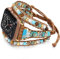 Wingoden Boho - Cinturino compatibile con Apple Watch Band 41 mm/38 mm/40 mm, 44 mm/45 mm/49 mm/42 mm, con cinturino per Apple Watch per donne e uomini, naturale, per iWatch Band Series 9 8 7 6 5 4 3