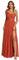 Ever-Pretty Robe de Demoiselle d'honneur Maxi Fendue sans Manches Robe Soirée Femme Orange Caramel 36