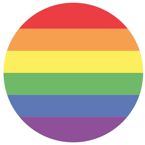 Dekora, LSBTIQ+ Essbare Tortenaufleger, Tortenaufleger Geburtstag, Pride Oblate Tortendeko, Cake Topper aus Esspapier, Glutenfrei, Laktosefrei, Für Vegetarier Geeignet, Rund 20 CM