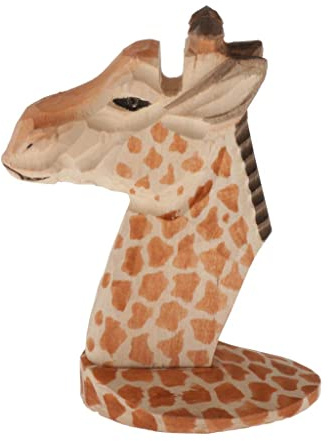 Luzhengyang Kreativer handgeschnitzter Brillenhalter Ständer lustige Tierdekoration Brillen-Organizer für den Schreibtisch – niedliches Sonnenbrillen-Display für Kinder und Frauen Geschenk – Giraffe