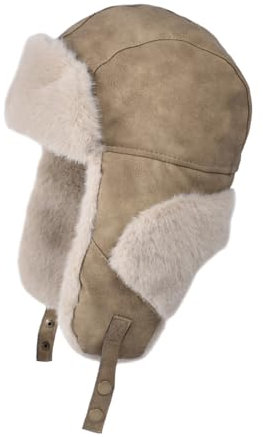 TAGVO Winter Trapper Mütze, Russische Fliegermütze für Herren und Damen, Ushanka Bombermütze mit Ohrklappen, Winddichte Fleecegefütterte Eskimo-Mütze für kaltes Wetter