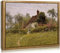 TOARTi Vintage Leinwand Bilder mit Rahmen,30x40cm Klein Wandbilder Wohnzimmer,Natur Rustikale Landschafts Bild,Wanddeko Schlafzimmer Gemälde Badezimmer Büro Zimmer Esszimmer