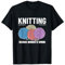 Stricken, weil Mord falsch ist Lustige Strickwaren T-Shirt
