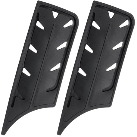 sourcing map 2 Pcs Knife Cover Sleeves, 7.2 x 2.4 PP Knives Edge Guard Blade Protector Universal Knife Sheath for Home Kitchen, Black