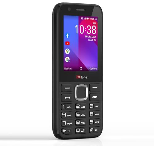 TTfone TT240 Téléphone portable simple, 2G KaiOS avec fonction Smartphone