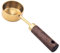 Cuillère à café et lait en poudre - Set de cuillères à café en acier inoxydable doré, cuillère à café en acier inoxydable, cuillère à café avec poignée en bois,