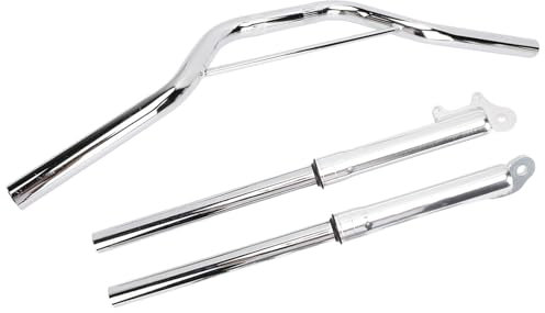 Manubrio per Mm con Set di Ammortizzatori per Forcella Anteriore in Lega di Metallo di Ricambio per Apollo Motocross Mini Dirt Pit Bike