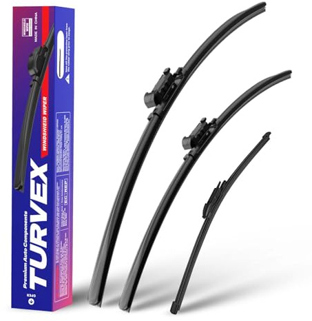 Wiper Blades for BMW 1 Series E81 E87 Hatchback Mar. 2003 to Sep. 2012 | Front Window Wiper and Rear Wiper Set, 20 20 12 Windscreen Wipers Blade Set - Quiet & Easy Installation (2+1)