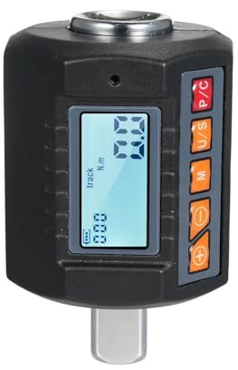 ZKLGS Dinamometrica Digitale, Chiave dinamometrica con Display Digitale, Tester di Coppia, Attacco da 1/2'' e adattatori for 3/8'' e 1/4'' con Funzione di Allarme sonoro e Luminoso(ENC-340)