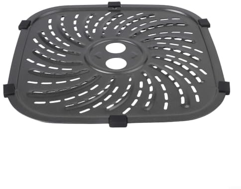 ZYNCUE 8QT Air Fryer Grillplatte für PowerXL Vortex Pro Plus mit Tabs, Crisper Tray aus Karbonstahl mit Antihaftbeschichtung, spülmaschinenfest