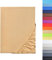 NatureMark - Mikrofaser SPANNBETTLAKEN zum Sparpreis! viele Größen und Farben Markenware (120x200 cm, Sand/beige)