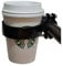 Ecity Bicycle Handlebar Coffee Cup Holder Aluminum Cup Bottle Handlebar Holder Cruiser Bike Mountain Road Bicycle Bike Water Bottle Coffee Cup Holder (Black)