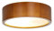 Licht-Erlebnisse Deckenleuchte Glas Holz rustikal Flur Treppenhaus Ø27 cm E27 flach rund Modern wohnlich blendarme Deckenlampe Wohnzimmer ARBARO