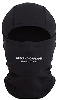 Weekend Offender Balaclava Integral-Sturmhaube, Schwarz